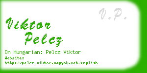 viktor pelcz business card